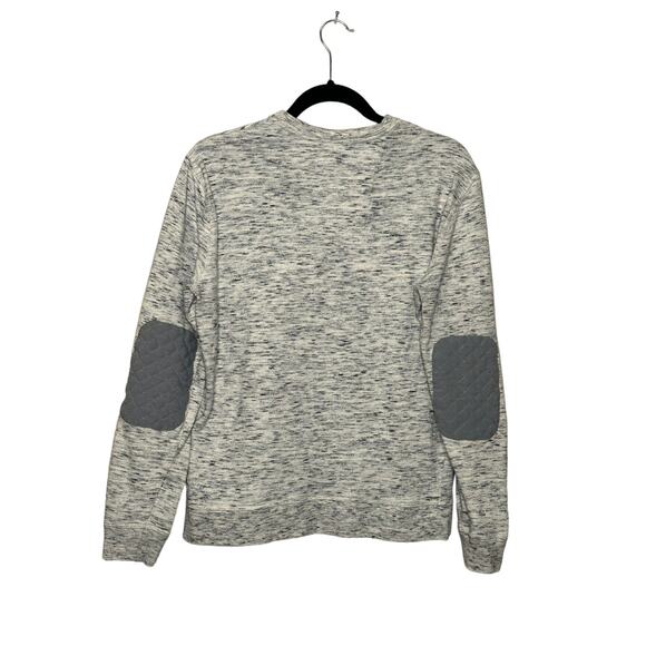 Robert Graham gray blue long sleeves elbow patches sweatshirt size Small - Picture 2 of 9